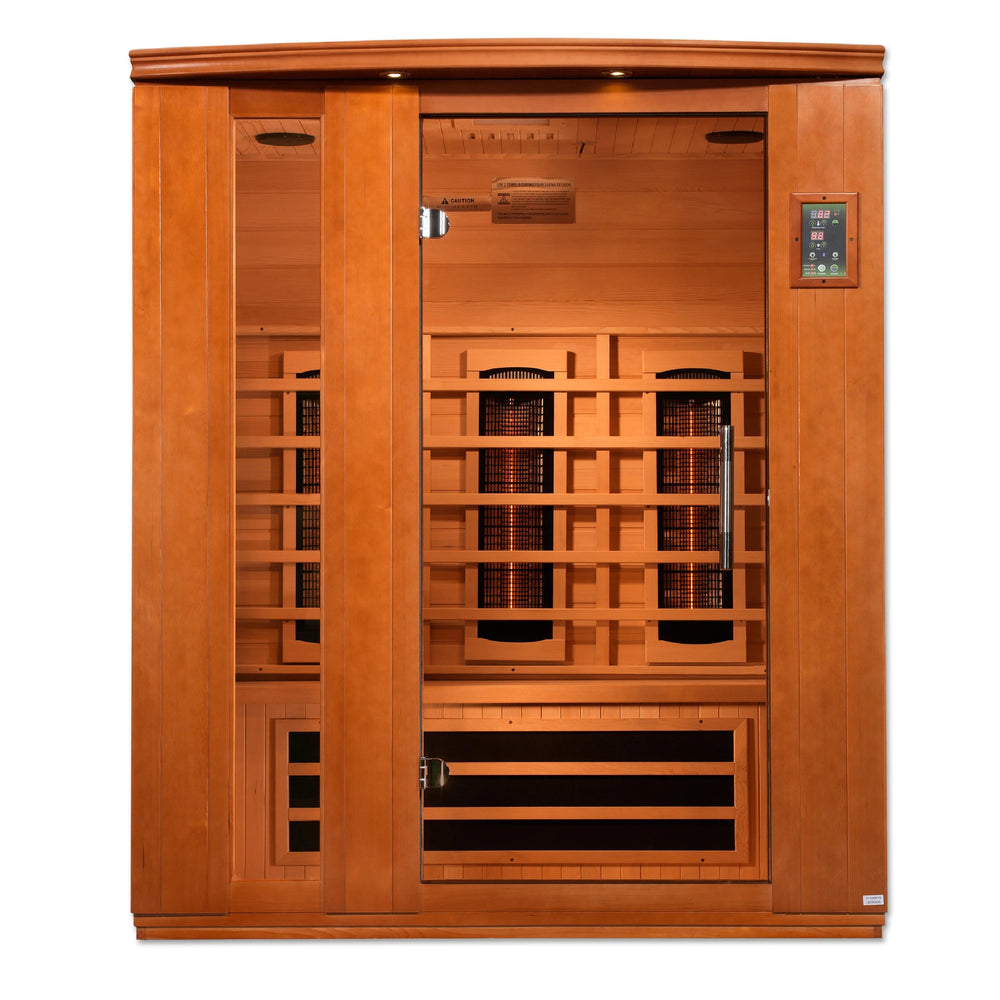 Dynamic Lugano 3 Person Full Spectrum Infrared Sauna – Canadian Hemlock (DYN-6336-03 FS)