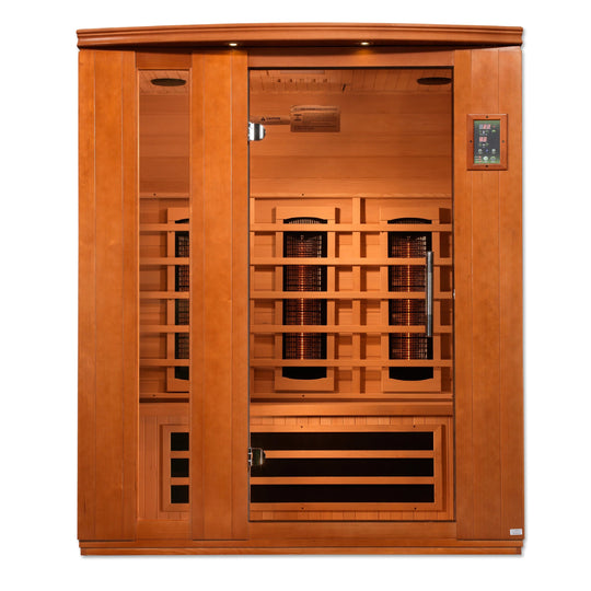 Dynamic Lugano 3 Person Full Spectrum Infrared Sauna – Canadian Hemlock (DYN-6336-03 FS)