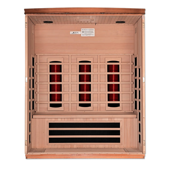 Dynamic Lugano 3 Person Full Spectrum Infrared Sauna – Canadian Hemlock (DYN-6336-03 FS)