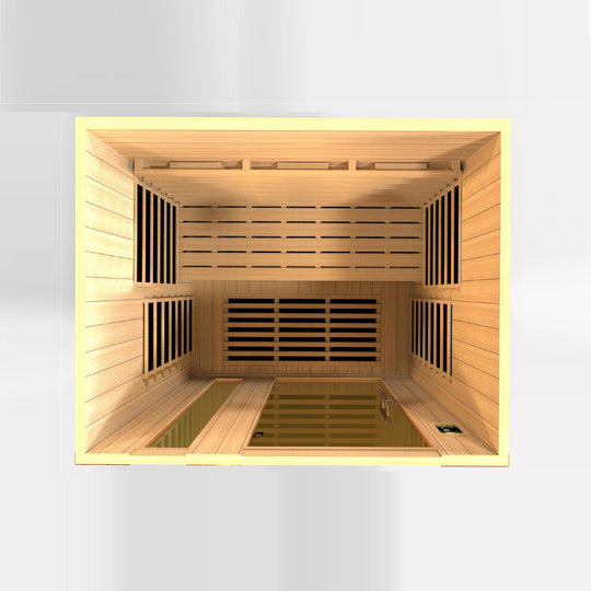 Dynamic Lugano 3 Person Full Spectrum Infrared Sauna – Canadian Hemlock (DYN-6336-03 FS)