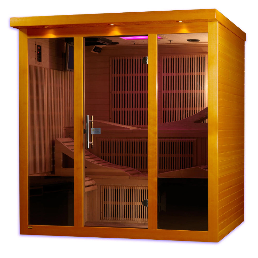 Dynamic Monaco 6 Person Ultra Low EMF Far Infrared Sauna (DYN-6996-01 HSF)