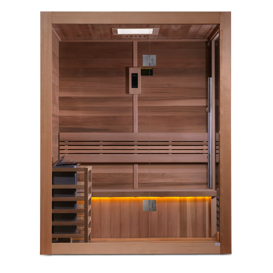 Hanko 2-3 Person Traditional Sauna – Canadian Red Cedar Interior (GDI-7202-01)