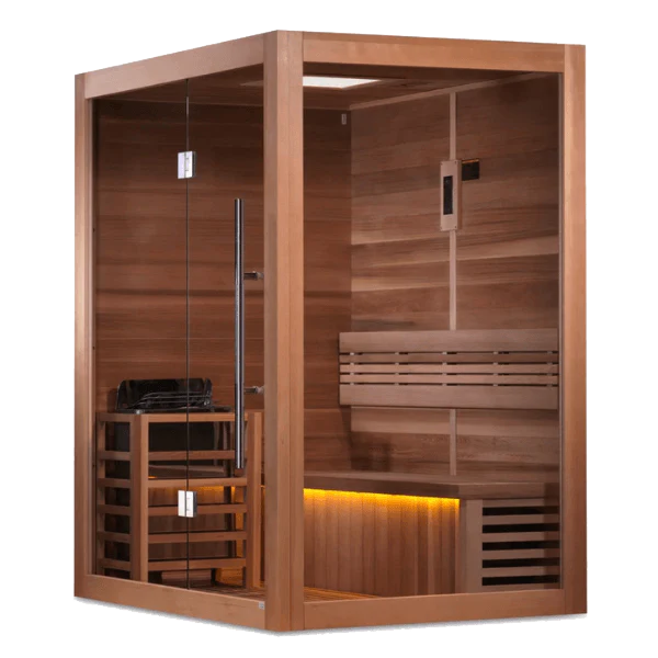 Hanko 2-3 Person Traditional Sauna – Canadian Red Cedar Interior (GDI-7202-01)