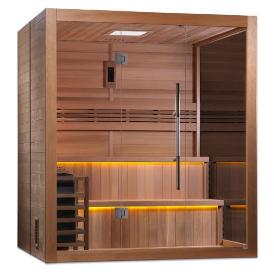 Kuusamo 6 Person Traditional Sauna – Canadian Red Cedar Interior (GDI-7206-01)