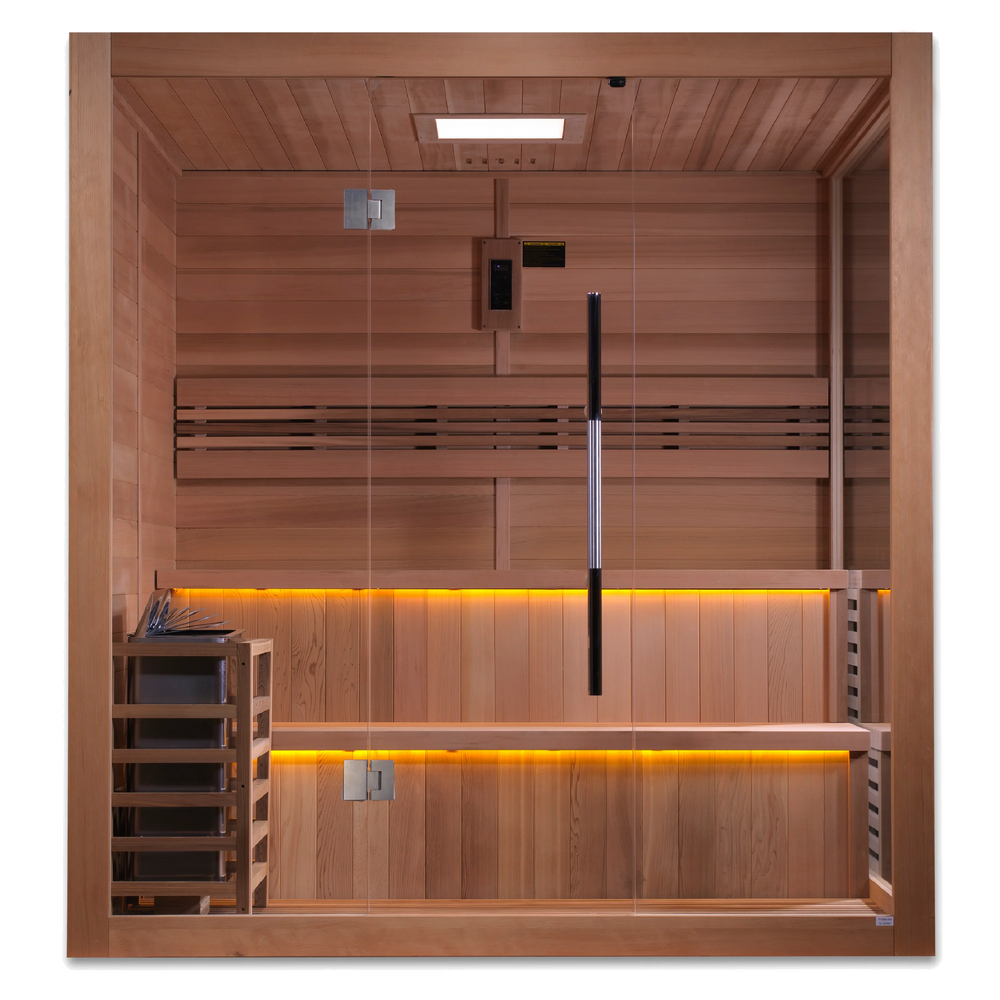 Kuusamo 6 Person Traditional Sauna – Canadian Red Cedar Interior (GDI-7206-01)