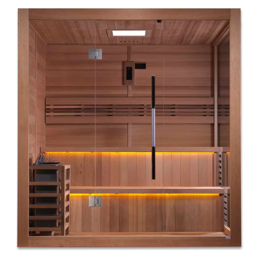 Kuusamo 6 Person Traditional Sauna – Canadian Red Cedar Interior (GDI-7206-01)