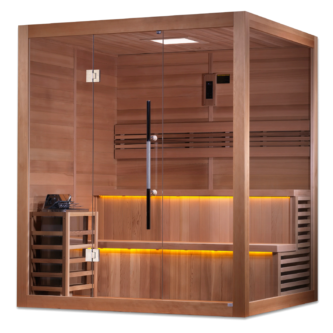 Kuusamo 6 Person Traditional Sauna – Canadian Red Cedar Interior (GDI-7206-01)