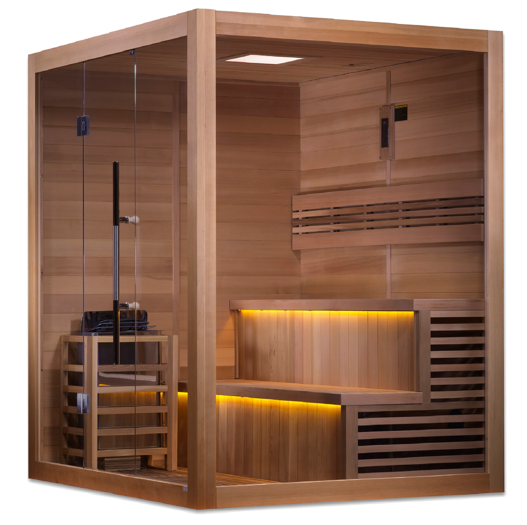 Kuusamo 6 Person Traditional Sauna – Canadian Red Cedar Interior (GDI-7206-01)