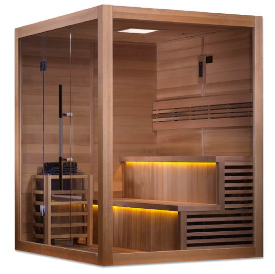 Kuusamo 6 Person Traditional Sauna – Canadian Red Cedar Interior (GDI-7206-01)