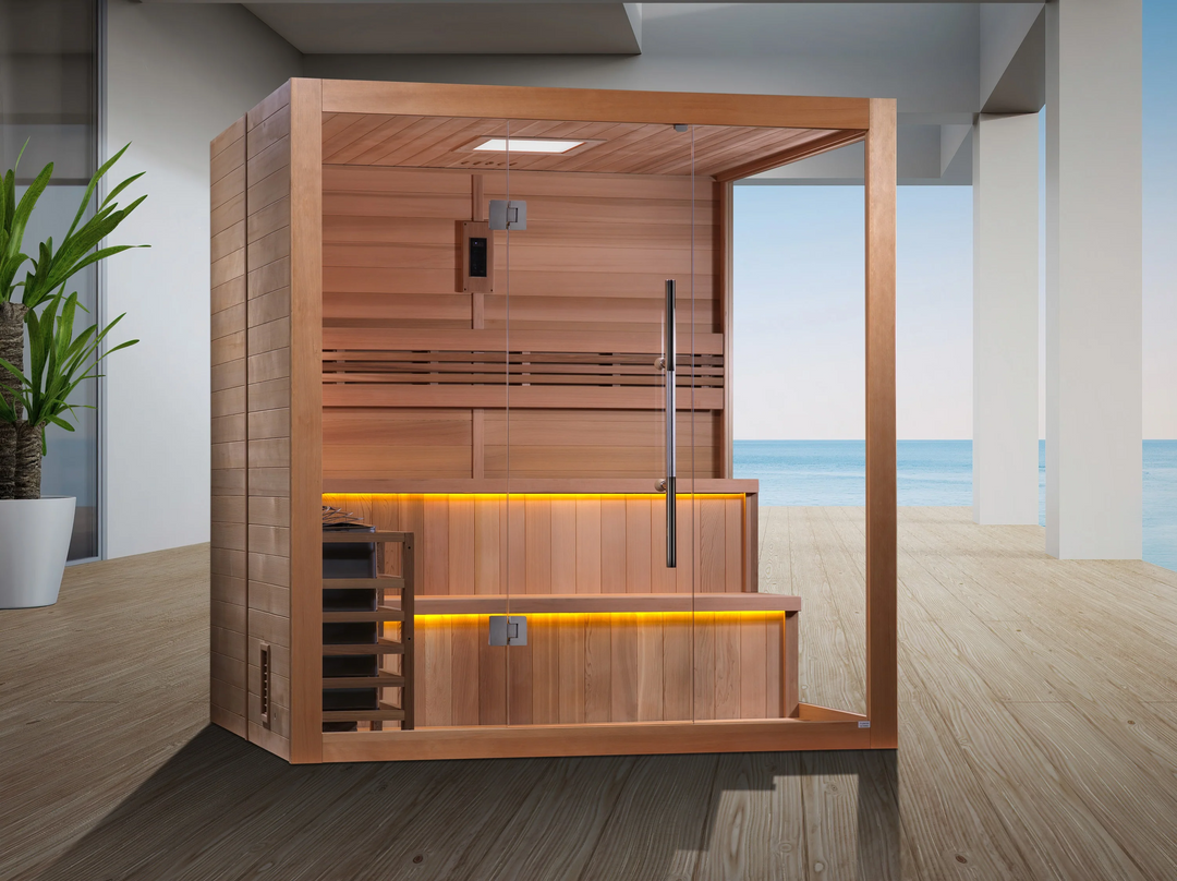 Kuusamo 6 Person Traditional Sauna – Canadian Red Cedar Interior (GDI-7206-01)