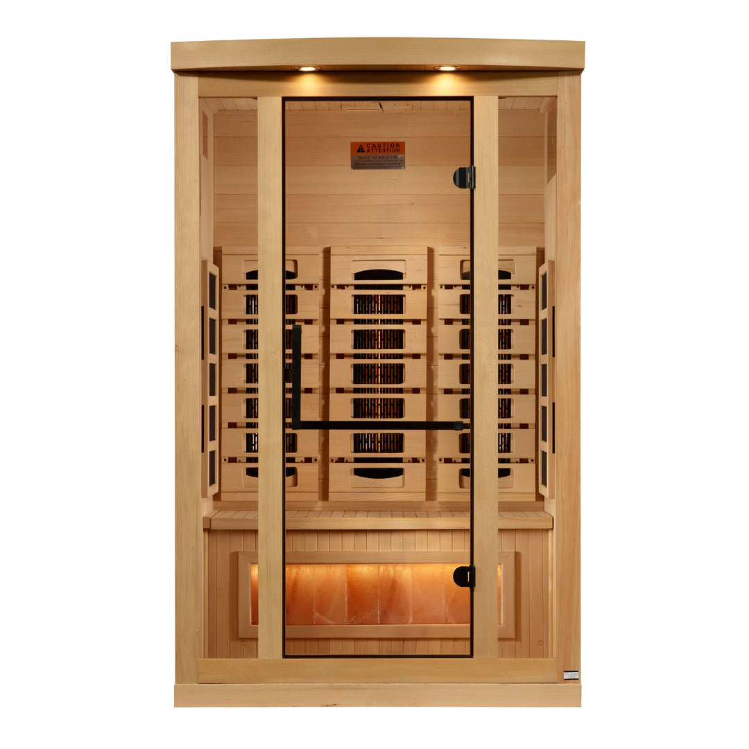 Golden Designs Reserve 2-Person Near Zero EMF Full Spectrum Infrared Sauna (GDI-8020-03)