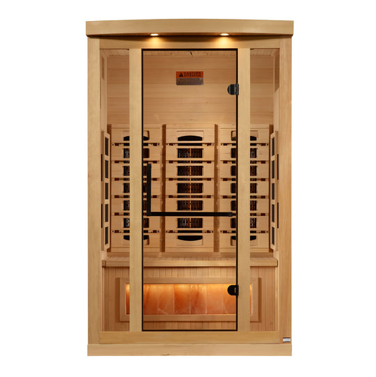 Golden Designs Reserve 2-Person Near Zero EMF Full Spectrum Infrared Sauna (GDI-8020-03)