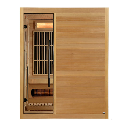 Soria 3 Person Hybrid Sauna (Indoor). Full Spectrum and Harvia Traditional Stove (GDI-8330-01)