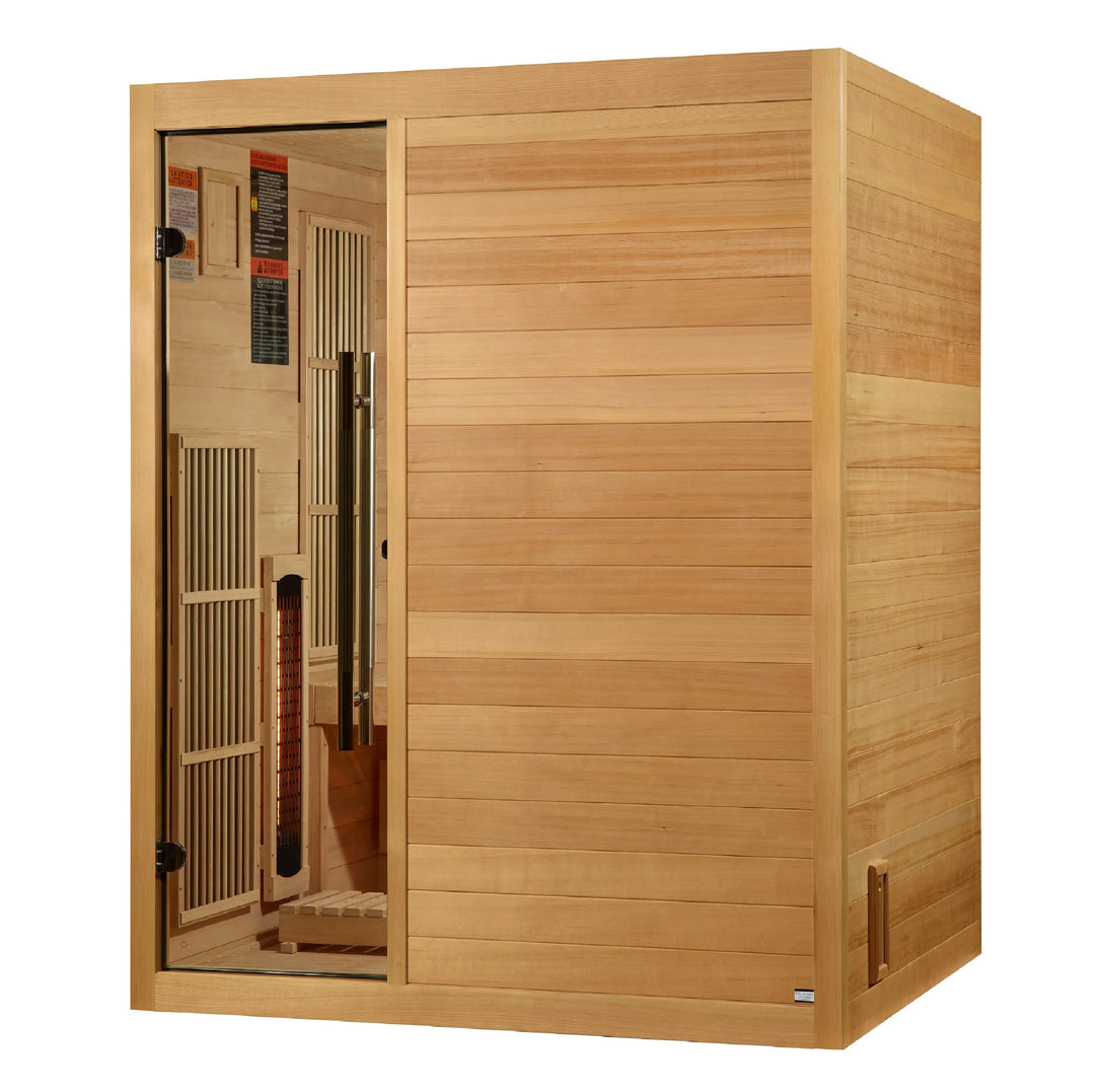 Soria 3 Person Hybrid Sauna (Indoor). Full Spectrum and Harvia Traditional Stove (GDI-8330-01)