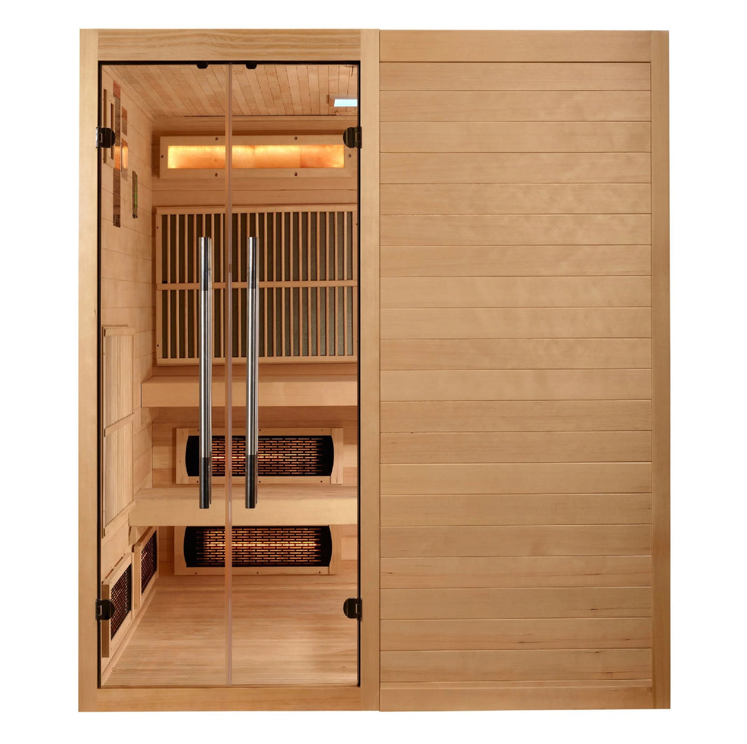 Toledo 6 Person Hybrid Sauna (Indoor). Full Spectrum and Harvia Traditional Stove (GDI-8360-01)