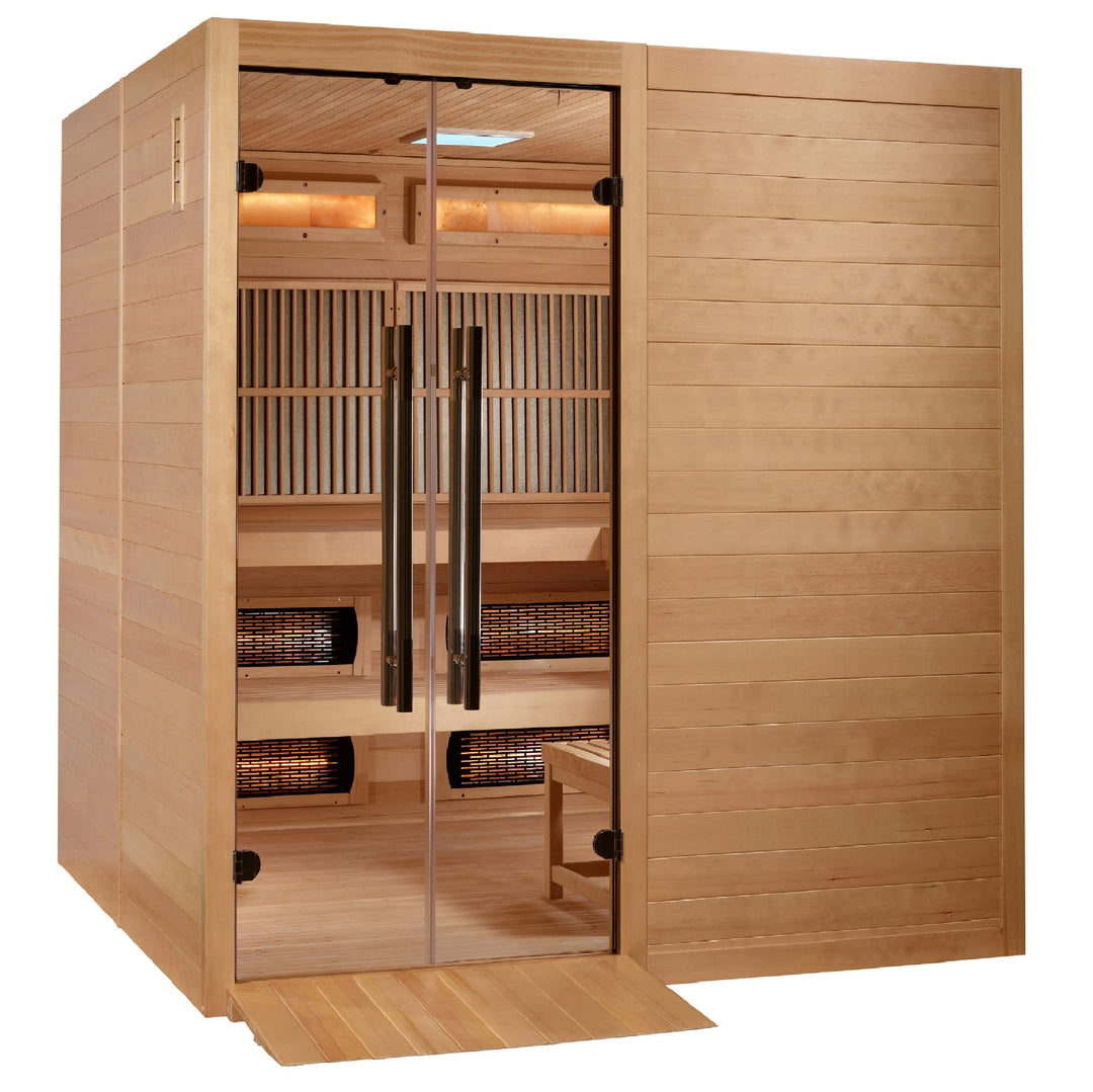 Toledo 6 Person Hybrid Sauna (Indoor). Full Spectrum and Harvia Traditional Stove (GDI-8360-01)