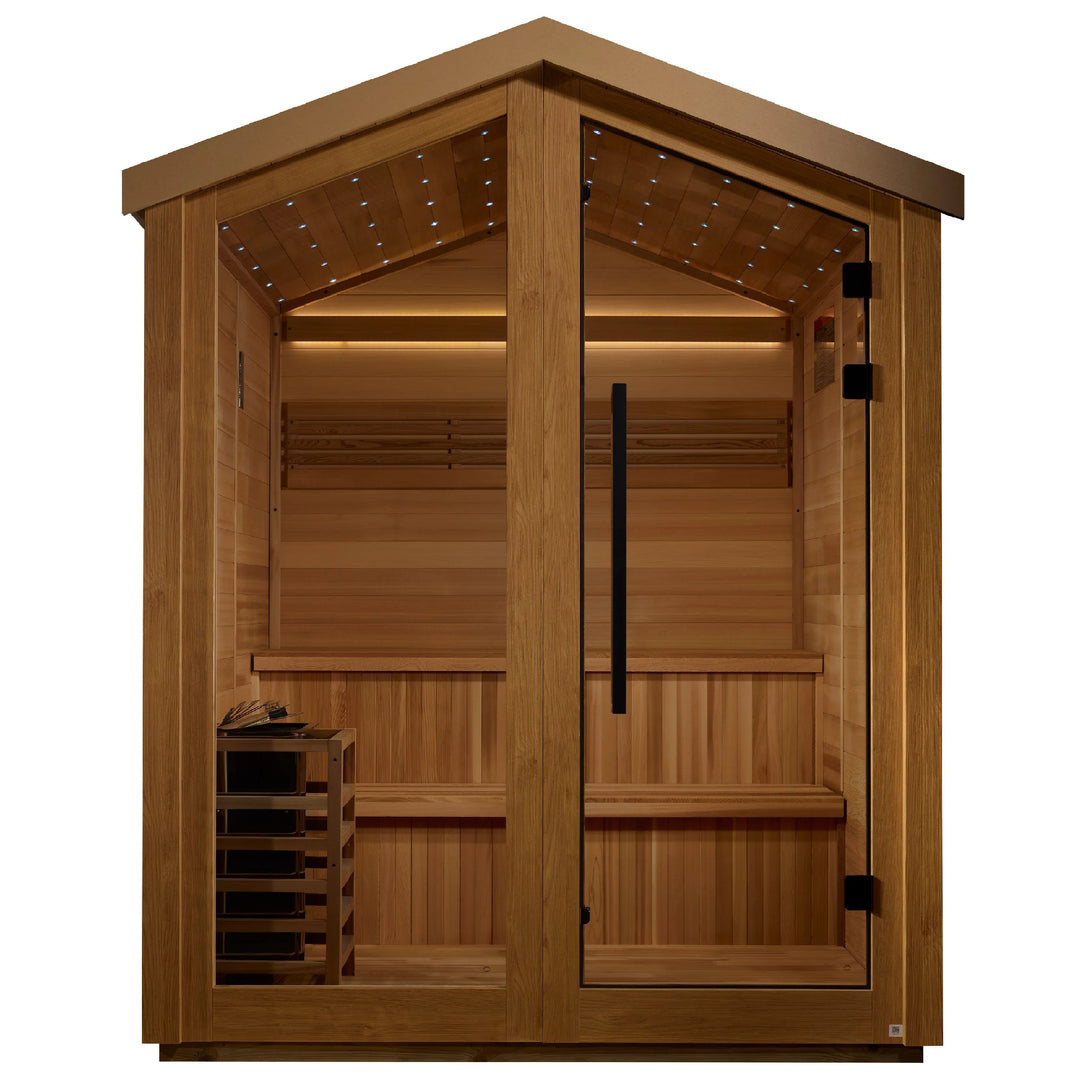 Kaarina 6 Person Outdoor Traditional Sauna – Canadian Red Cedar Interior (GDI-8506-01)