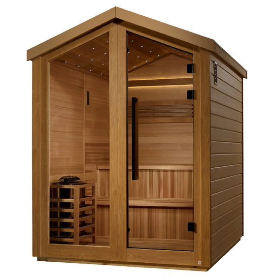 Kaarina 6 Person Outdoor Traditional Sauna – Canadian Red Cedar Interior (GDI-8506-01)