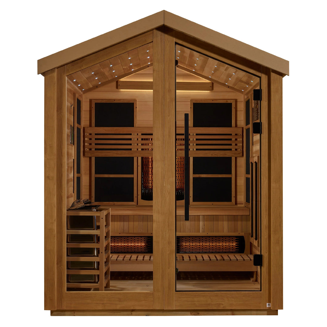 Loviisa 3 Person Outdoor Hybrid Sauna – Canadian Red Cedar Interior (GDI-8523-01)