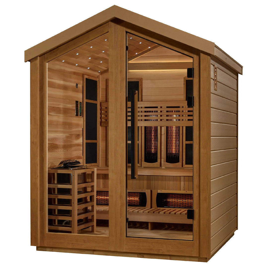 Loviisa 3 Person Outdoor Hybrid Sauna – Canadian Red Cedar Interior (GDI-8523-01)