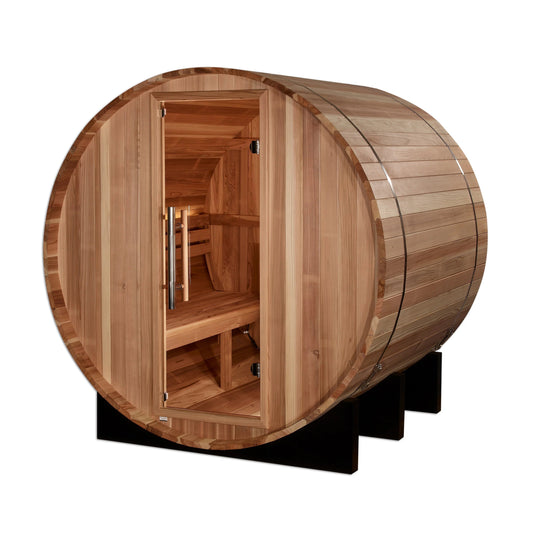 St. Moritz 2 Person Barrel Traditional Sauna – Pacific Cedar (GDI-B002-01)