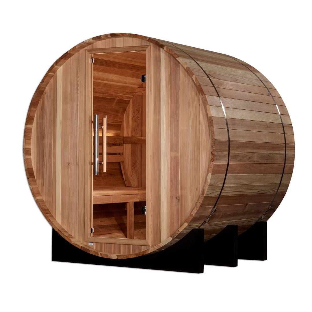 St. Moritz 2 Person Barrel Traditional Sauna – Pacific Cedar (GDI-B002-01)