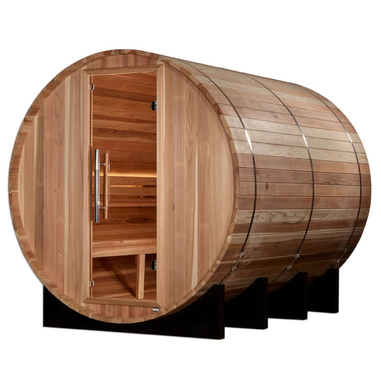 Klosters 6 Person Barrel Traditional Sauna – Pacific Cedar (GDI-B006-01)