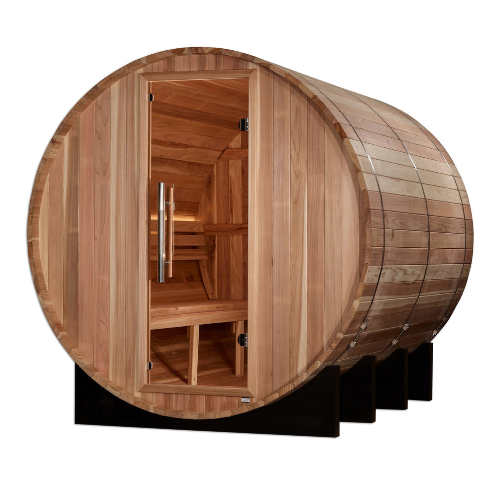 Klosters 6 Person Barrel Traditional Sauna – Pacific Cedar (GDI-B006-01)