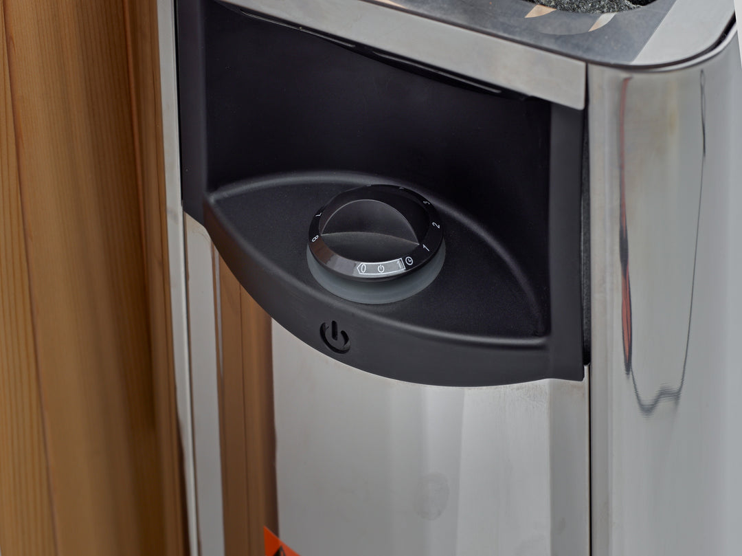 Nora 2 Person Outdoor-Indoor PureTech™ Hybrid Full Spectrum Sauna – Canadian Red Cedar Interior (GDI-8222-01)