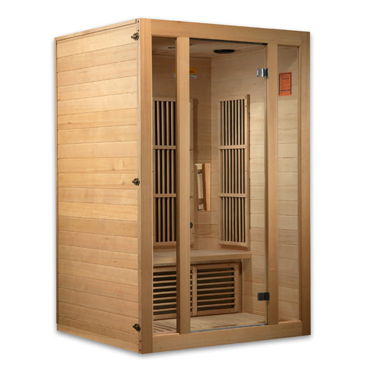 Maxxus Seattle 2 person Near Zero EMF FAR Infrared Sauna Canadian Hemlock (MX-J206-01 -ZF)
