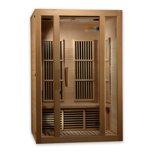 Maxxus Seattle 2 person Near Zero EMF FAR Infrared Sauna Canadian Hemlock (MX-J206-01 -ZF)