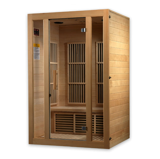 Maxxus Seattle 2 person Near Zero EMF FAR Infrared Sauna Canadian Hemlock (MX-J206-01 -ZF)