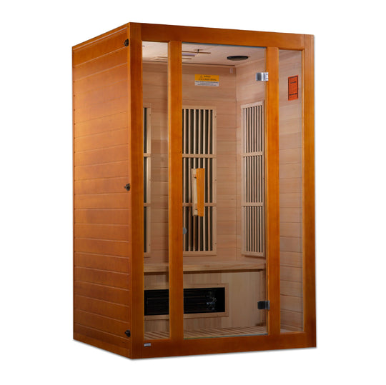 Maxxus Aspen 2 person Low EMF Far Infrared Sauna - Canadian Hemlock - Dual Tech (MX-J206-02S)