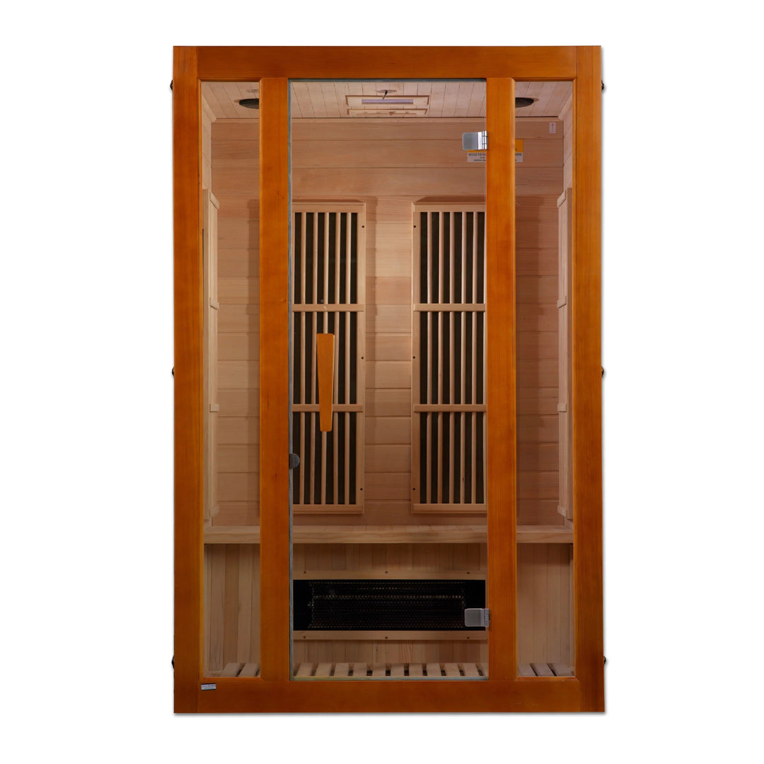 Maxxus Aspen 2 person Low EMF Far Infrared Sauna - Canadian Hemlock - Dual Tech (MX-J206-02S)
