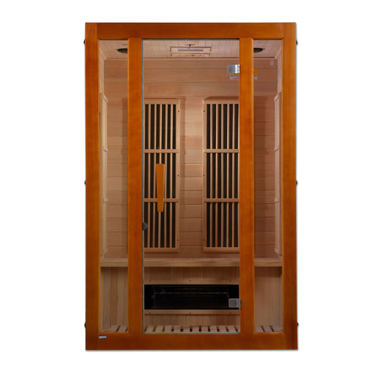 Maxxus Aspen 2 person Low EMF Far Infrared Sauna - Canadian Hemlock - Dual Tech (MX-J206-02S)