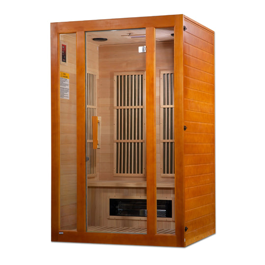 Maxxus Aspen 2 person Low EMF Far Infrared Sauna - Canadian Hemlock - Dual Tech (MX-J206-02S)