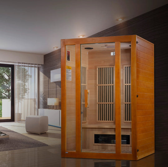 Maxxus Aspen 2 person Low EMF Far Infrared Sauna - Canadian Hemlock - Dual Tech (MX-J206-02S)