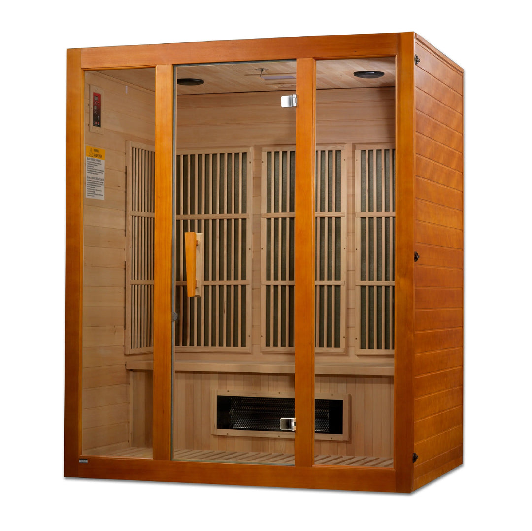 Maxxus Alpine 3 person Low EMF Far Infrared Sauna - Canadian Hemlock - Dual Tech (MX-J306-02S)