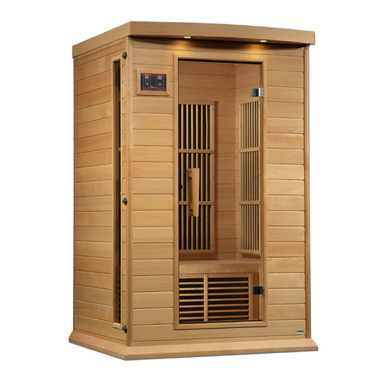 Maxxus 2 Person Near Zero EMF FAR Infrared Sauna – Canadian Hemlock (MX-K206-01-ZF)