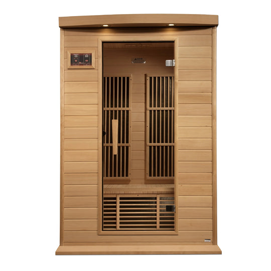 Maxxus 2 Person Near Zero EMF FAR Infrared Sauna – Canadian Hemlock (MX-K206-01-ZF)