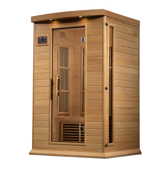 Maxxus 2 Person Near Zero EMF FAR Infrared Sauna – Canadian Hemlock (MX-K206-01-ZF)