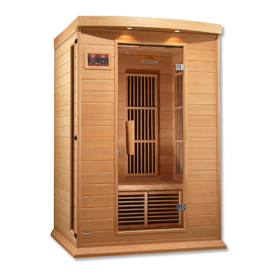 Maxxus 2 Person Low EMF Far Infrared Sauna - Canadian Hemlock (MX-K206-01)
