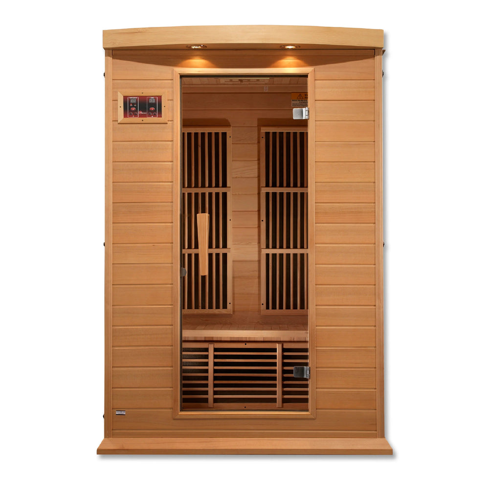 Maxxus 2 Person Low EMF Far Infrared Sauna - Canadian Hemlock (MX-K206-01)