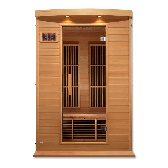 Maxxus 2 Person Low EMF Far Infrared Sauna - Canadian Hemlock (MX-K206-01)