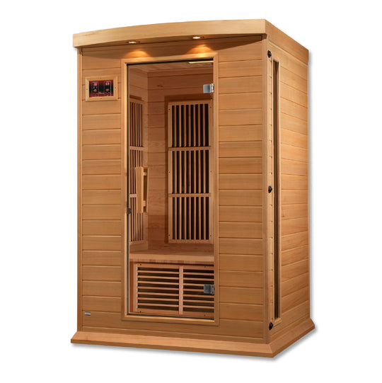 Maxxus 2 Person Low EMF Far Infrared Sauna - Canadian Hemlock (MX-K206-01)
