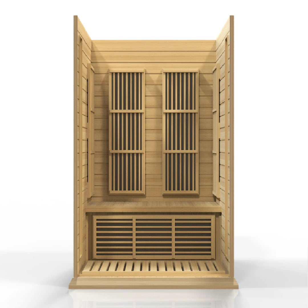 Maxxus 2 Person Low EMF Far Infrared Sauna - Canadian Hemlock (MX-K206-01)