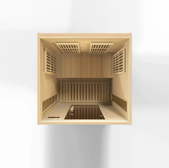 Maxxus 2 Person Low EMF Far Infrared Sauna - Canadian Hemlock (MX-K206-01)
