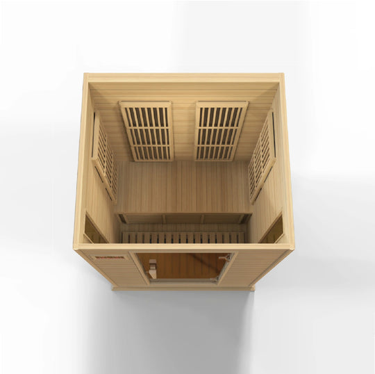 Maxxus 2 Person Low EMF Far Infrared Sauna - Canadian Hemlock (MX-K206-01)