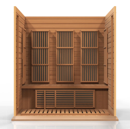 Maxxus 3 Person Low EMF Far Infrared Sauna 3 Person - Canadian Red Cedar (MX-K306-01-CED)