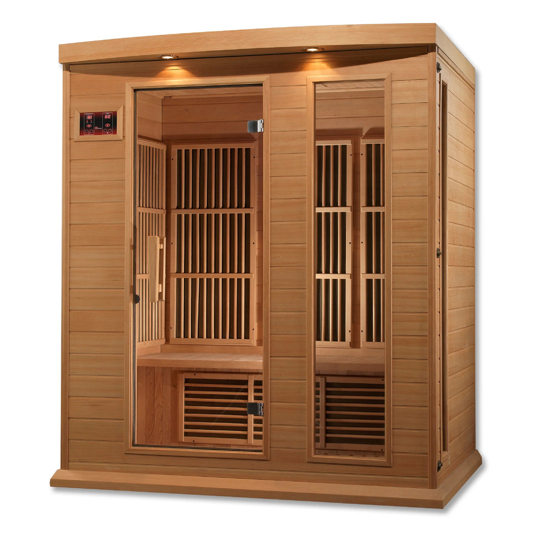 Maxxus 3 Person Low EMF Far Infrared Sauna - Canadian Hemlock (MX-K306-01)
